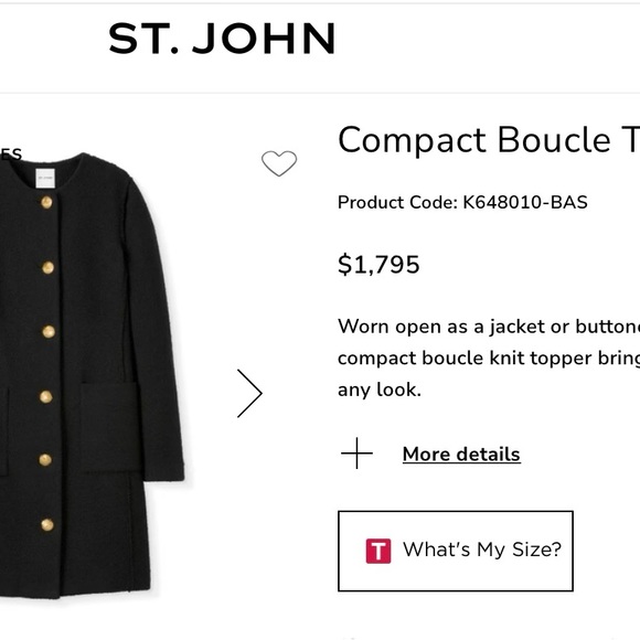 LN ST JOHN COMPACT BOUCLE TOPPER. ACTUAL COLOR IS DARK CHOCOLATE. - Picture 6 of 12